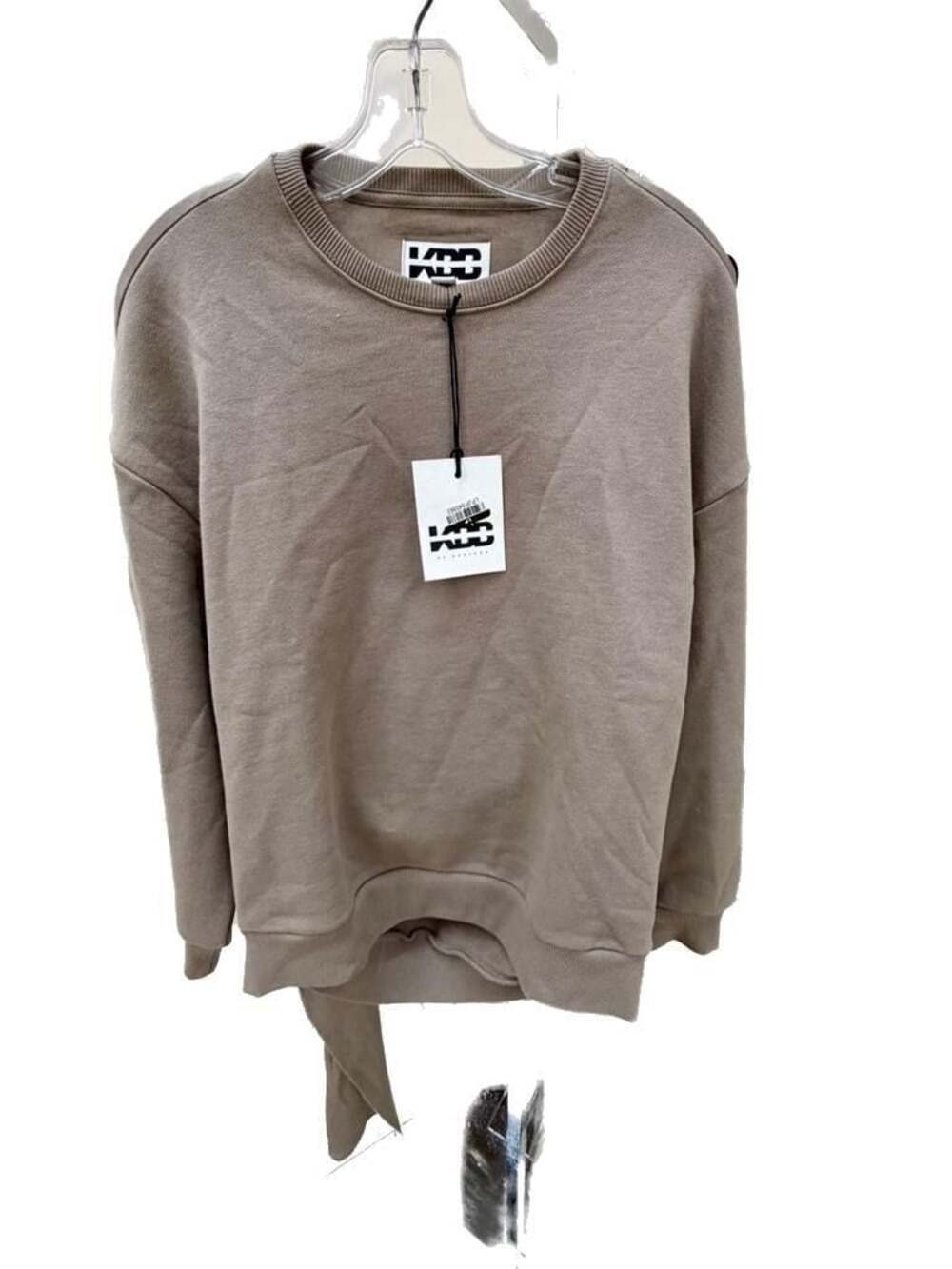 KBB by Kahlana Barfield Target Tie-Front Sweatshirt with Back Cutout
